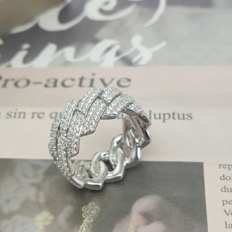 Cuban Chain Ring | Cuban Chain Silver Ring | Ice Cream Jewelry Co.